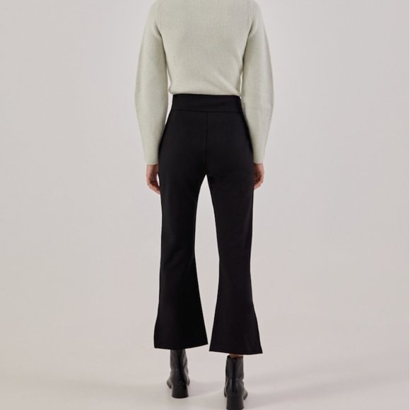 LoveBonito Zaida Kick Flare Side Slit Trousers - Picture 1 of 8